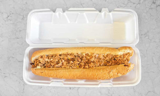 5" Inch Salmon Philly and Fries